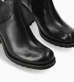 Sale Boot biker à boucle - Justy 70 - Cuir lisse - Boots - Bottines|Boots - Bottines