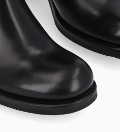 Outlet Boot biker à double boucle - Biker 70 - Cuir lisse - Boots - Bottines|Boots - Bottines