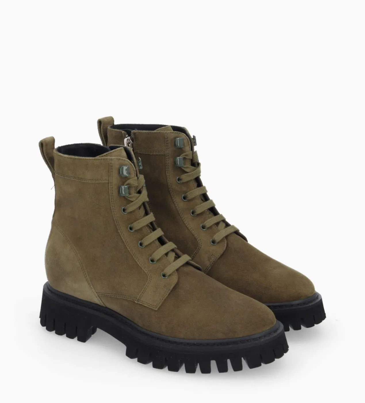 Boot ranger à zip - Gisèle - Cuir velours - Boots - Bottines|Boots - Bottines