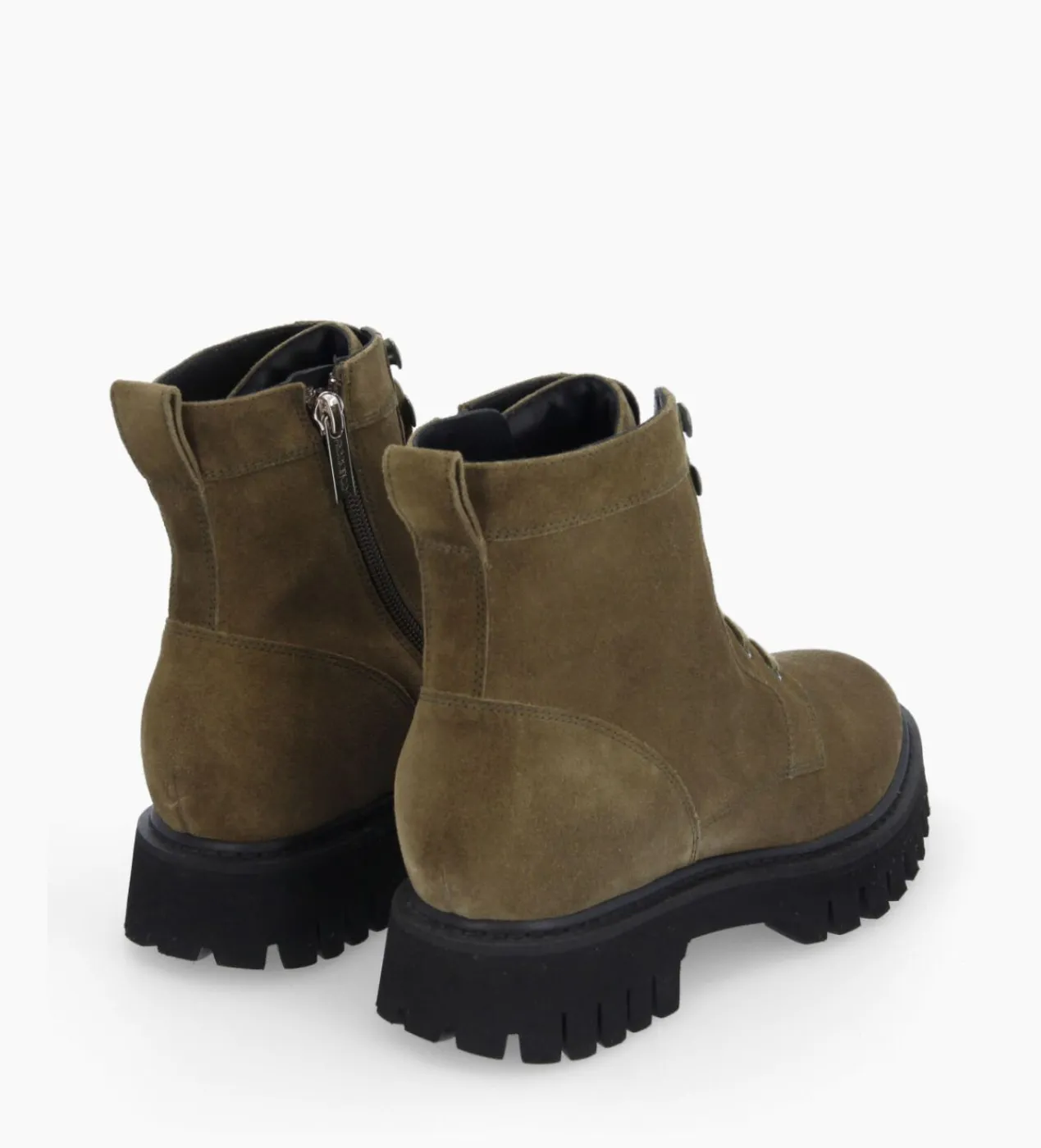 Boot ranger à zip - Gisèle - Cuir velours - Boots - Bottines|Boots - Bottines