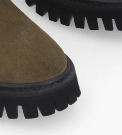 Boot ranger à zip - Gisèle - Cuir velours - Boots - Bottines|Boots - Bottines