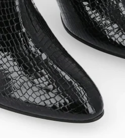 Hot Botte à talon - Céleste 65 - Cuir imprimé serpent verni - Bottes|Bottes