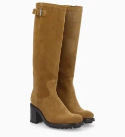 Best Botte biker à boucle - Biker 7 - Cuir velours - Bottes|Bottes