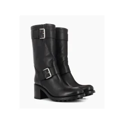 Botte biker à double boucle biker - Biker 70 - Cuir lisse - Bottes|Bikers