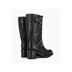Botte biker à double boucle biker - Biker 70 - Cuir lisse - Bottes|Bikers