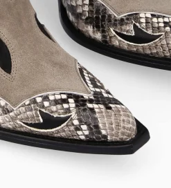 Best Botte western à talon - Annie 80 - Cuir de veau/Velours/Nappa/Serpent - Bottes|Bottes