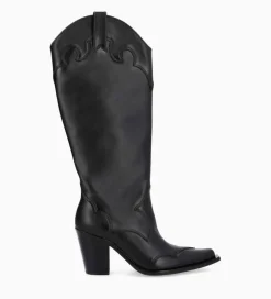Outlet Botte western à talon - Annie 80 - Cuir de veau lisse mat - Bottes|Bottes