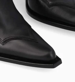 Outlet Botte western à talon - Annie 80 - Cuir de veau lisse mat - Bottes|Bottes