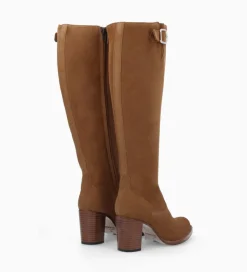 Online Botte zippée à talon - Legend 70 - Cuir velours - Bottes