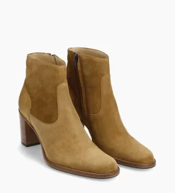 Online Bottine à talon à zip - Legend 70 - Cuir velours - Boots - Bottines