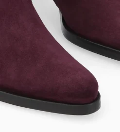 Hot Bottine à talon à zip - Paddy 70 - Cuir velours - Boots - Bottines|Boots - Bottines