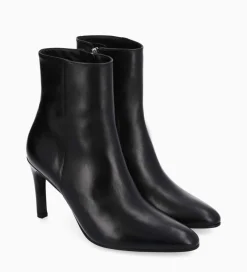 Outlet Bottine à talon aiguille zippée - Stella 85 - Cuir de veau lisse brillant - Boots - Bottines|Boots - Bottines