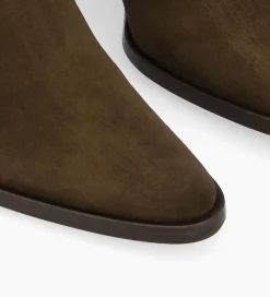 New Bottine chelsea à talon - Jane 70 - Cuir velours - Marron foncé Boots - Bottines|Boots - Bottines