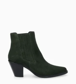 Online Bottine chelsea à talon - Jane 70 - Cuir velours - Boots - Bottines|Boots - Bottines