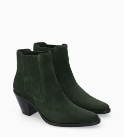 Online Bottine chelsea à talon - Jane 70 - Cuir velours - Boots - Bottines|Boots - Bottines