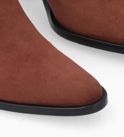 Outlet Bottine chelsea à talon - Jane 70 - Cuir velours - Boots - Bottines|Boots - Bottines