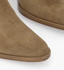 Discount Bottine chelsea à talon - Jane 70 - Cuir velours - Boots - Bottines|Boots - Bottines