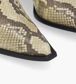 Best Bottine chelsea à talon - Sandy 80 - Cuir imprimé serpent - Boots - Bottines