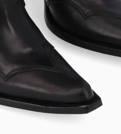 Outlet Bottine western à talon - Andy 80 - Cuir de veau lisse mat - Boots - Bottines|Boots - Bottines