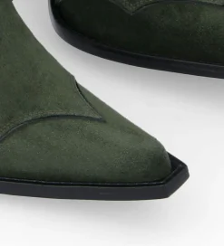 Hot Bottine western à talon - Andy 80 - Cuir velours - Boots - Bottines|Boots - Bottines