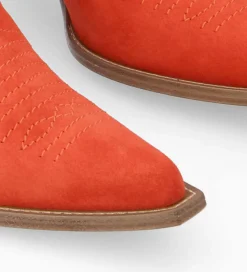 Best Bottine western chelsea brodée à talon - Simone 50 - Cuir velours - Boots - Bottines|Boots - Bottines