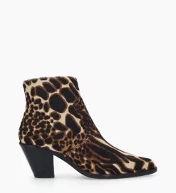 Discount Bottine western zippée - Jane 7 - Poils - Boots - Bottines|Boots - Bottines