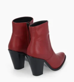 Best Bottine western zippée - Jane 9 - Cuir lisse - Boots - Bottines|Boots - Bottines