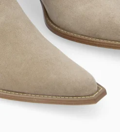 New Bottine western zippée à talon - Sadie 50 - Cuir velours - Boots - Bottines|Boots - Bottines