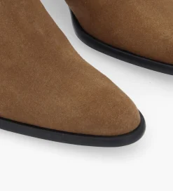 Clearance Bottine western zippée à talon - Jane 5 - Cuir velours - Boots - Bottines