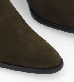 Bottine western zippée à talon - Jane 5 - Cuir velours - Boots - Bottines