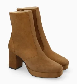 Sale Bottine zippée à talon - Carlotta 70 - Cuir velours - Boots - Bottines|Boots - Bottines