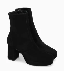 Online Bottine zippée à talon - Carlotta 70 - Cuir velours - Boots - Bottines