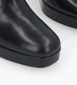New Bottine zippée à talon - Carlotta 70 - Cuir lisse - Boots - Bottines