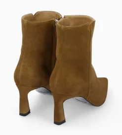 Bottine zippée à talon - Cathleen 65 - Cuir velours - Boots - Bottines|Boots - Bottines