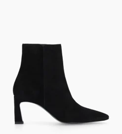 Sale Bottine zippée à talon - Cathleen 65 - Cuir velours - Boots - Bottines|Boots - Bottines