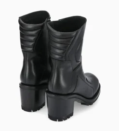 Outlet Bottine zippée à talon - Louise 70 - Cuir lisse - Boots - Bottines|Boots - Bottines