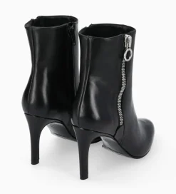 Discount Bottine zippée à talon - Steffy 85 - Cuir de veau lisse brillant - Boots - Bottines|Boots - Bottines