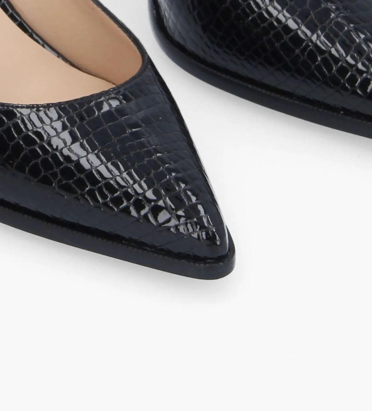 Best Escarpin à bout pointu - Jamie 70 - Cuir verni imprimé serpent - Escarpins