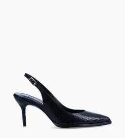 Sale Escarpin à bride arrière - Jamie 70 - Cuir imprimé python - Mocassins - Escarpins|Escarpins
