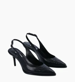 Sale Escarpin à bride arrière - Jamie 70 - Cuir imprimé python - Mocassins - Escarpins|Escarpins