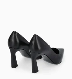 Clearance Escarpin à talon à bout pointu - Iris 85 - Cuir de veau lisse/Cuir imprimé serpent - Escarpins