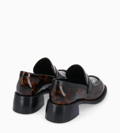 Sale Mocassin à talon à bout carré - Anaïs 50 - Cuir vernis - Mocassins