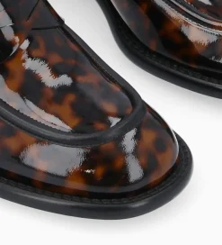 Sale Mocassin à talon à bout carré - Anaïs 50 - Cuir vernis - Mocassins